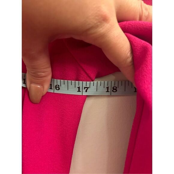Vince Camuto Hot Pink Shift Dress size 4 Valentines Day Barbie - Picture 6 of 9